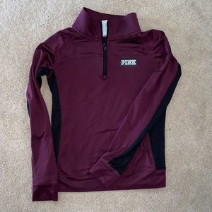 Practically new 3/4 zip PINK pullover